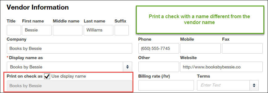 vendor refund check quickbooks for mac