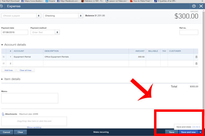 how to enter expenses in quickbooks pro 2018