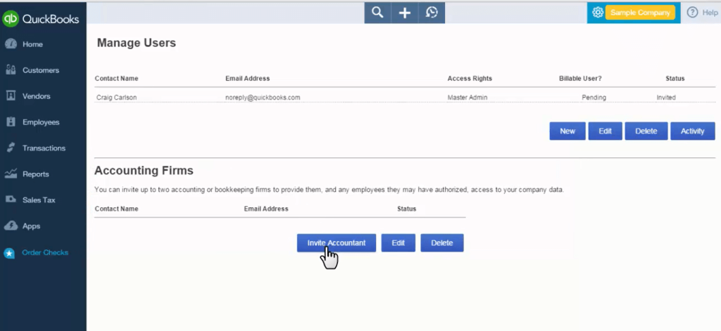 How to Invite Your Accountant to QuickBooks Online