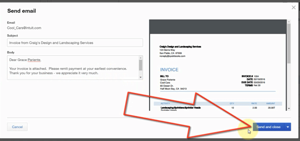 How to Email Sales Invoices in QuickBooks Online