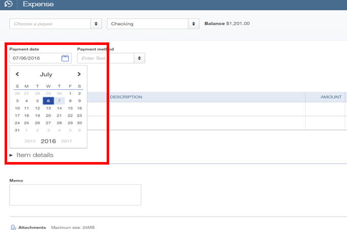 entering personal expenses in quickbooks