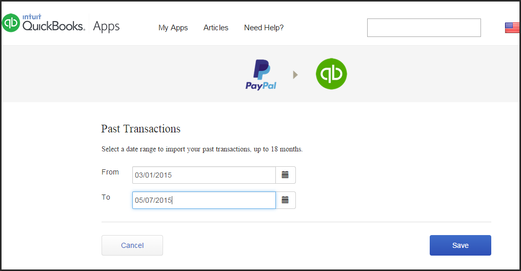 quickbooks app for receipts syncing last year frost bank