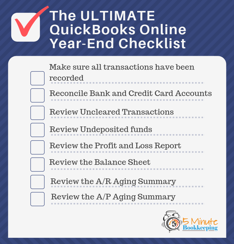 The Ultimate QuickBooks Online Year End Checklist