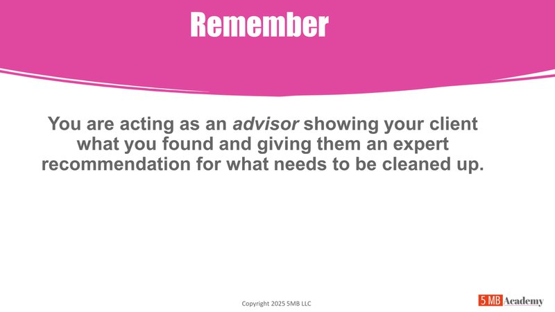you are an advisor in the paid diagnostic review